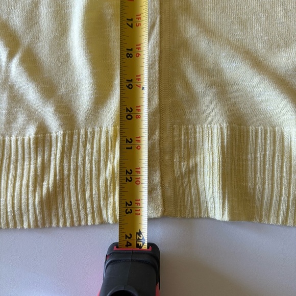 NWT Women’s Anne Klein Butter Yellow Cardigan Sweater & Knit Top Set M - Picture 11 of 11